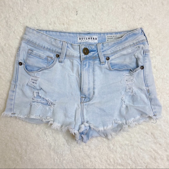 Bullhead Denim High Waisted Shorts - Picture 2 of 4